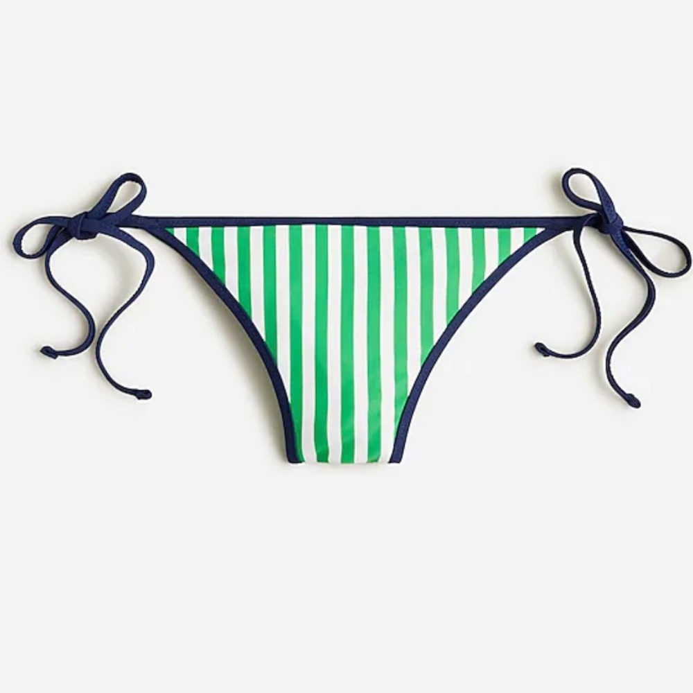 NWT 3x J Crew String Hipster Bikini Bottoms Reversible Stripe and Floral Print
